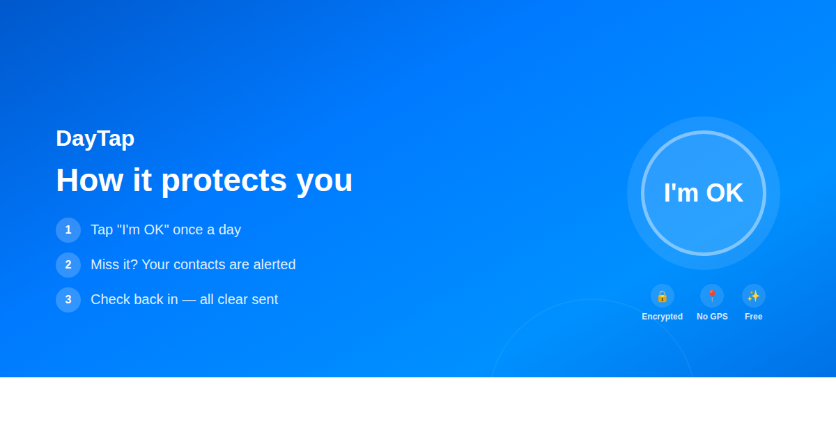 DayTap Horizontal banner DayTap Banner