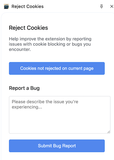 Side panel debugging screenshot